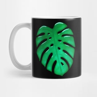 Monstera Leaf Glass Design Mug